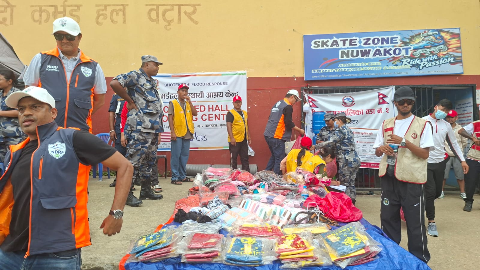 Relief Support at Covered Hall Holding Centre - Image 1